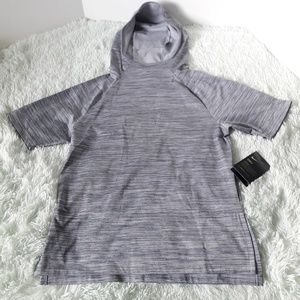 Nike running dry-fit short sleeve hoodie